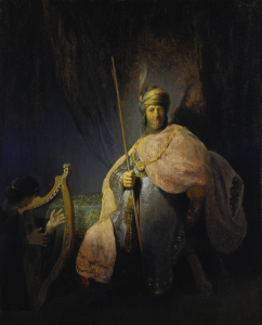 Rembrandt: David spielt die Harfe vor Saul, ca. 1630 – 1631, Städel Museum, Frankfurt am Main.
